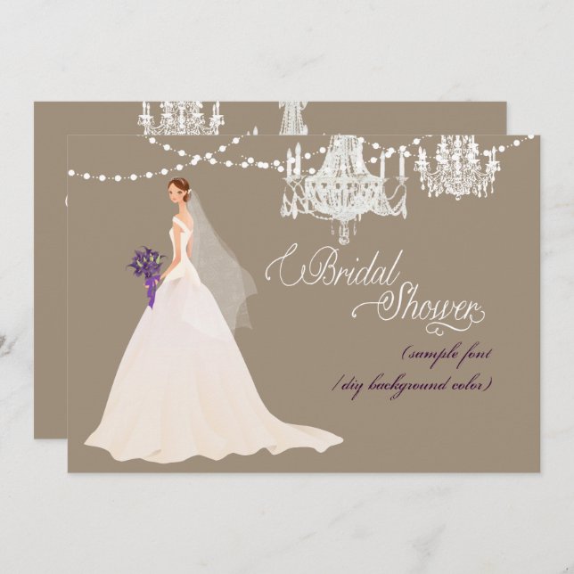 Invitation PixDezines nuptiale douche/DO-IT-YOURSELF occasion (Devant / Derrière)