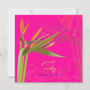 Invitation PixDezines OISEAU DE PARADISE/DO-IT-YOURSELF coule