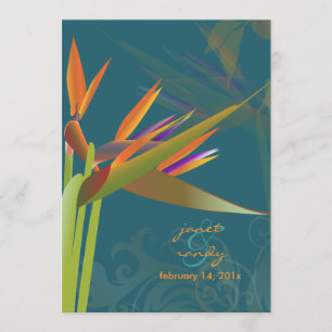 Invitation PixDezines OISEAU DE PARADISE/DO-IT-YOURSELF coule