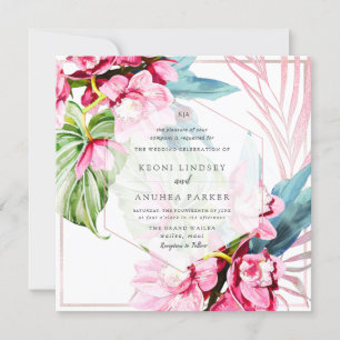 Invitation PixDezines Orchid Isle, Blissful Pink Orchid