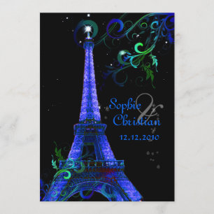 Invitation PixDezines Paris La Nuit, tour de eiffel