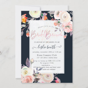 Invitation PixDezines Peaches+Cream Rose Bridal Brunch