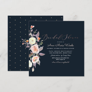 Invitation PixDezines Peaches+Fête des mariées d'aquarelle cr