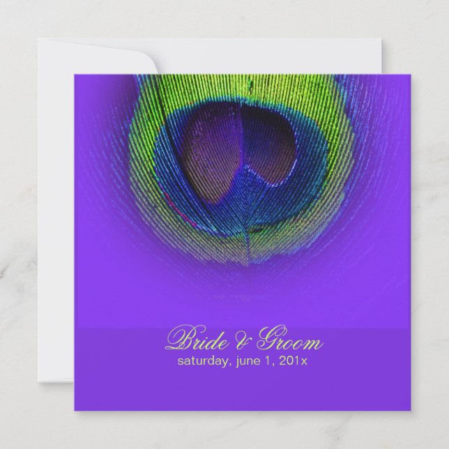 Invitation PixDezines Peacock Eye/do-it-yourself (Devant)