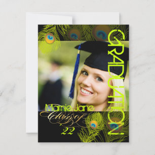 Invitation PixDezines Peacock, Graduation 2012, do-it-yoursel