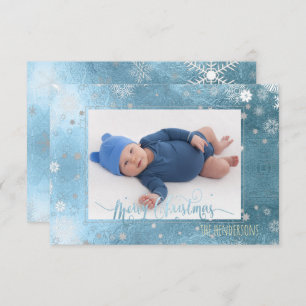 Invitation PixDezines Photo de Noël/Calligraphie