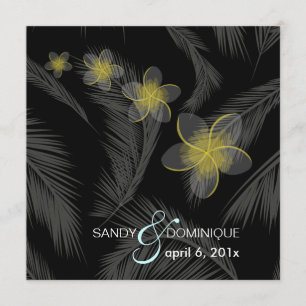 Invitation PixDezines Plumeria Hawaiian Islands/DO-IT-YOURSEL