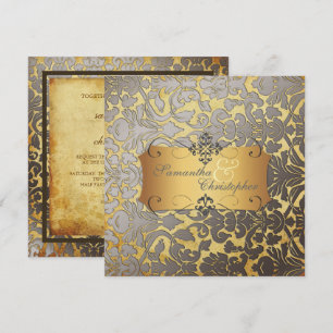 Invitation PixDezines polices Vintages Damask/DO-IT-YOURSELF.
