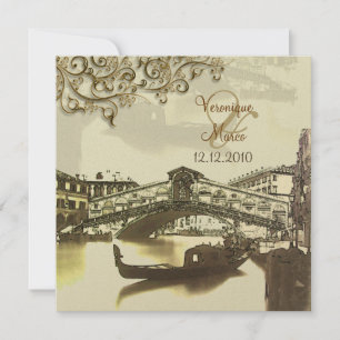 Invitation PixDezines Pont Vénétie Vintage+Rialto