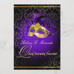 Invitation PixDezines Rossi Damask/Masquerade/DO-IT-YOURSELF/