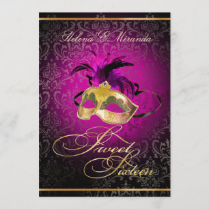 Invitation PixDezines Rossi Sweet 16 Masquerade/DO-IT-YOURSEL
