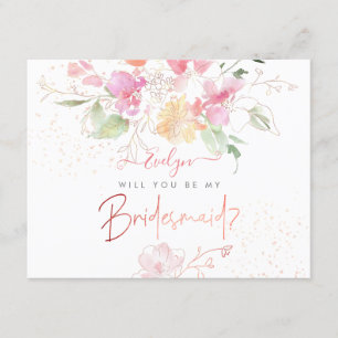 Invitation PixDezines Sirène de romance d'aquarelle