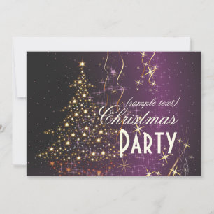 Invitation PixDezines Sparkling Christmas Tree/DO-IT-YOURSELF