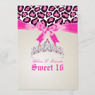 Invitation PixDezines Sweet 16/jaguar rose