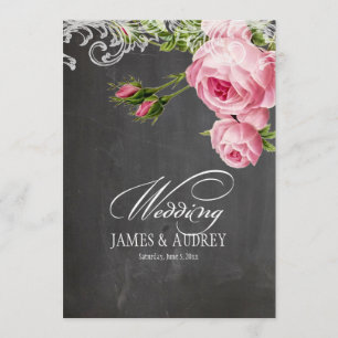 Invitation PixDezines, tableau de bord/rococo/roses vintages