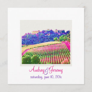 Invitation PixDezines Toscane Vinyard / mariage de destinatio