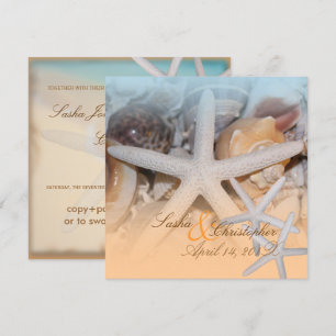 Invitation PixDezines Under the Sea, Starfish/Invitations