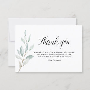 Invitation PixDezines Verdure Merci de deavement