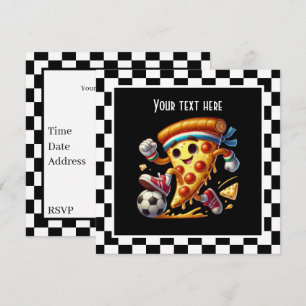 Invitation Pizza cool de football