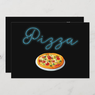 Invitation Pizza Neon