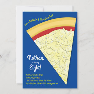 Invitation Pizza Party Fromage de pizza