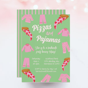 Invitation Pizza Prépa et Enterrement de Vie de Jeune Fille e