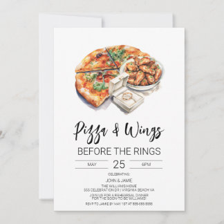 Invitation Pizza & Wings Before The Rings