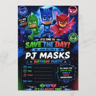 Invitation Pj Mask