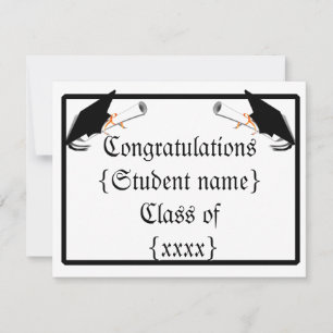 Invitation Plafond de diplôme avec diplôme