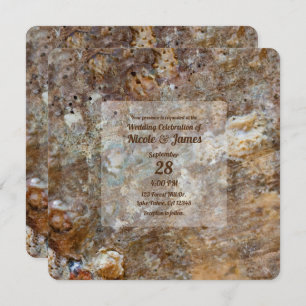 Invitation Plage de Rough Rock naturel Coquille marine Summer