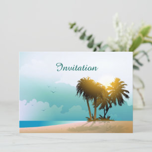 Invitation Plage de sable
