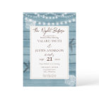 Plage la nuit avant le dîner de la répétition Mari