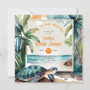 Invitation Plage Océan BABYSHOWER ANNIVERSAIRE MARIAGE