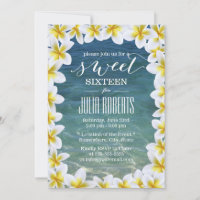 Plage Plumeria Tropical Flowers Sweet 16
