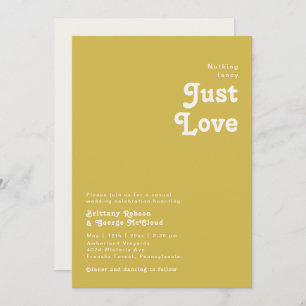 Invitation Plage Retro   Gold Nothing Fancy Mariage