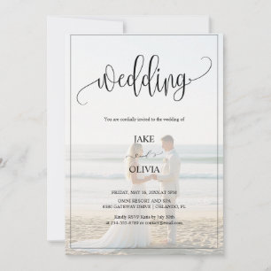 Invitation Plage Romantique Sur La Plage 2 Mariage Photo