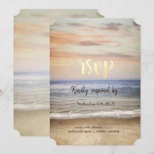 Invitation Plage Sand Sky RSVP