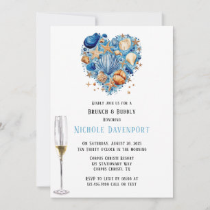 Invitation Plage Scène Starfish Brunch & Bubbly