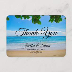 Invitation Plage tropicale Sable de soleil et Mariage de mer 