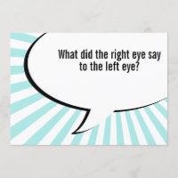 plaisanterie de nez d'optométriste