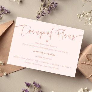 Invitation Plan de modification minimaliste - Mariage de mise