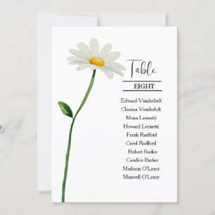 Invitation Plan de table de mariage élégant et stylé aux marg