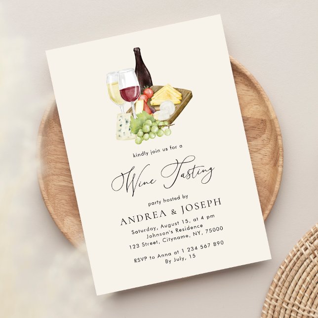 Invitation Planche de charcuterie et de fromages moderne pour (Créateur téléchargé)