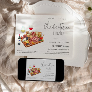Invitation Planche de charcuterie Vin Fromage Toute occasion 