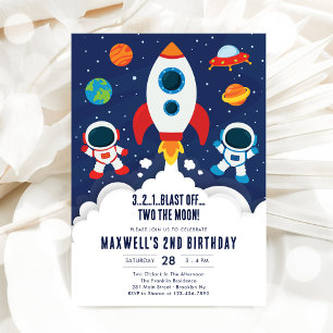 Invitation Planètes de l'espace extra-atmosphérique Garçon d'