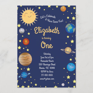 Invitation Planètes spatiales extra-terrestres Galaxie pour l