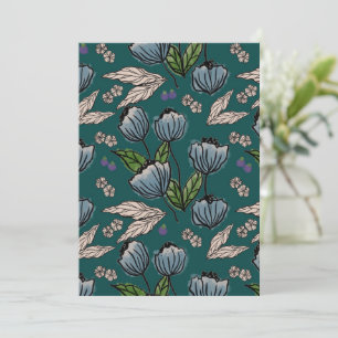 Invitation Planificateur personnalisé - Turquoise profond