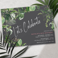 Plantes tropicaux | Noir moderne n'importe quel âg