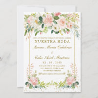 Plantilla de Boda Rosa y oro