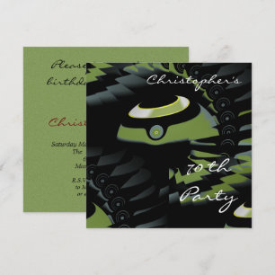 Invitation Plat Green Bowles Anniversaire
